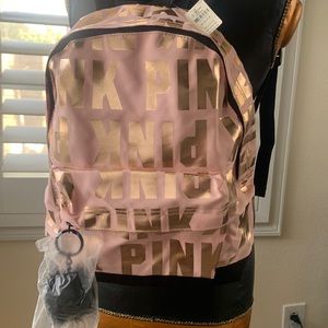 NWT PINK Victoria’s Secret, rare limited edition, rose gold backpack